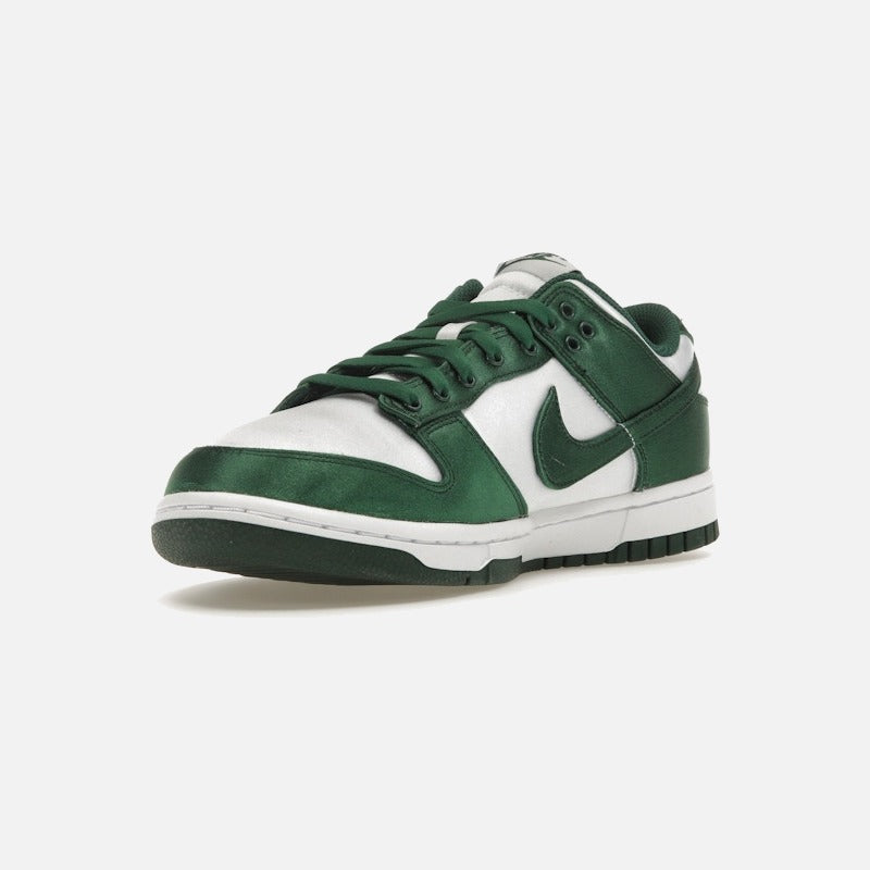 nike dunk low michigan state satin (women's)