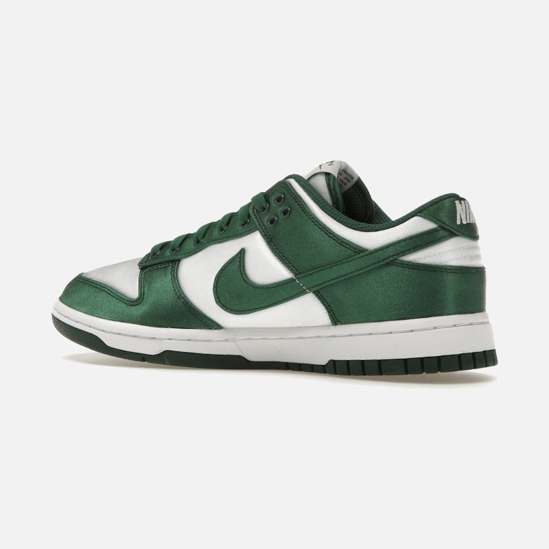 nike dunk low michigan state satin (women's)