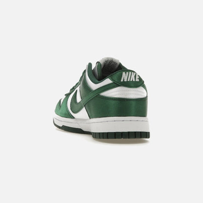 nike dunk low michigan state satin (women's)