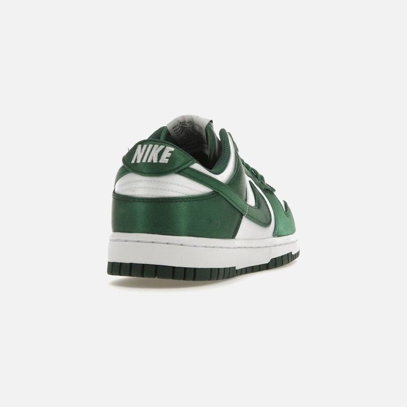 nike dunk low michigan state satin (women's)