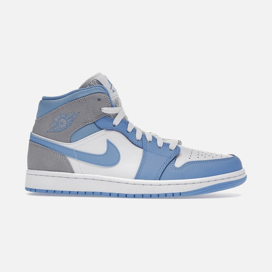 jordan 1 mid university blue grey