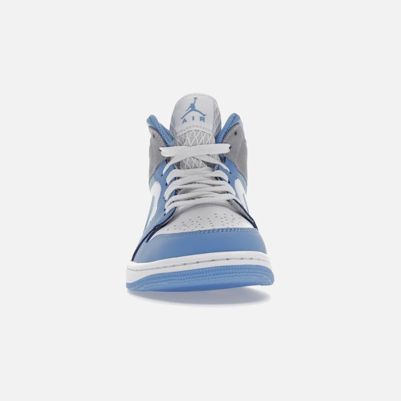 jordan 1 mid university blue grey