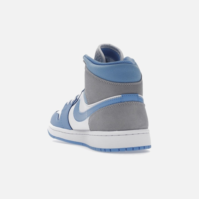 jordan 1 mid university blue grey