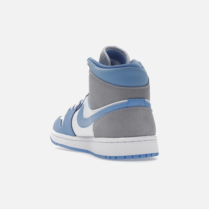 jordan 1 mid university blue grey