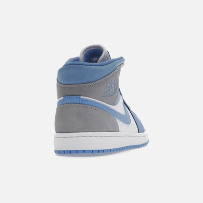 jordan 1 mid university blue grey
