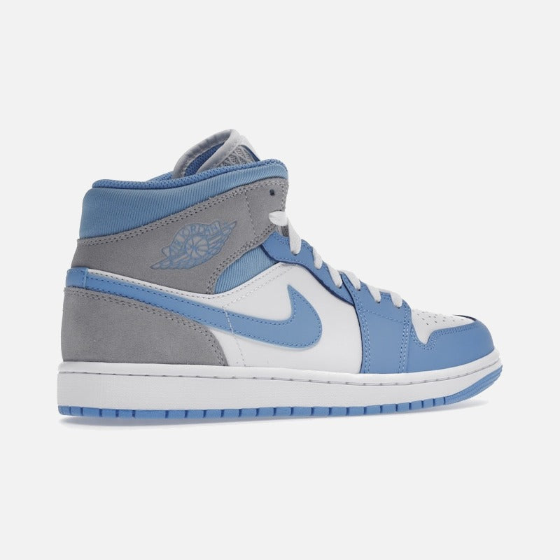 jordan 1 mid university blue grey