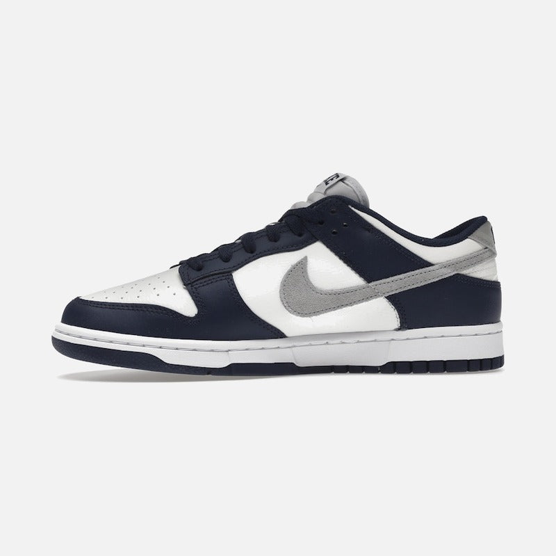 nike dunk low summit white midnight navy