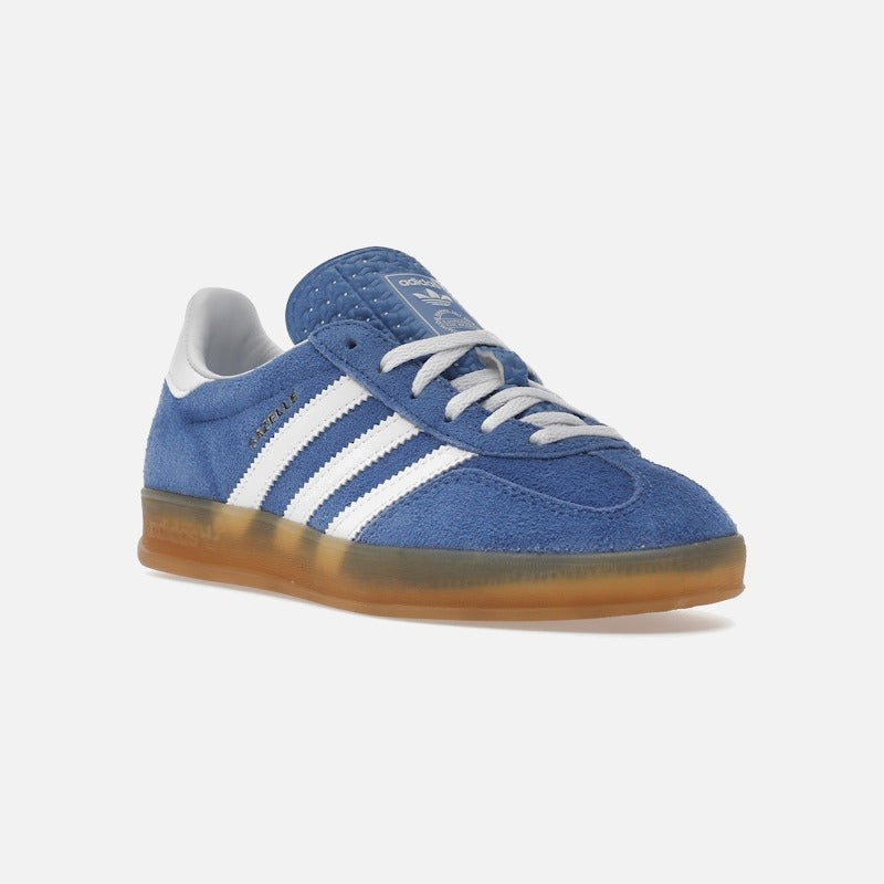 adidas gazelle indoor blue fusion gum (women's)