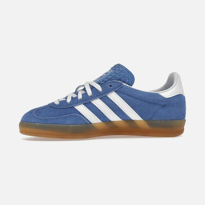 adidas gazelle indoor blue fusion gum (women's)