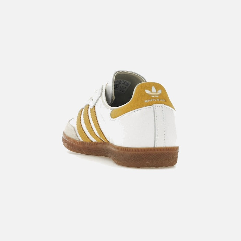 adidas samba sporty & rich white bold gold