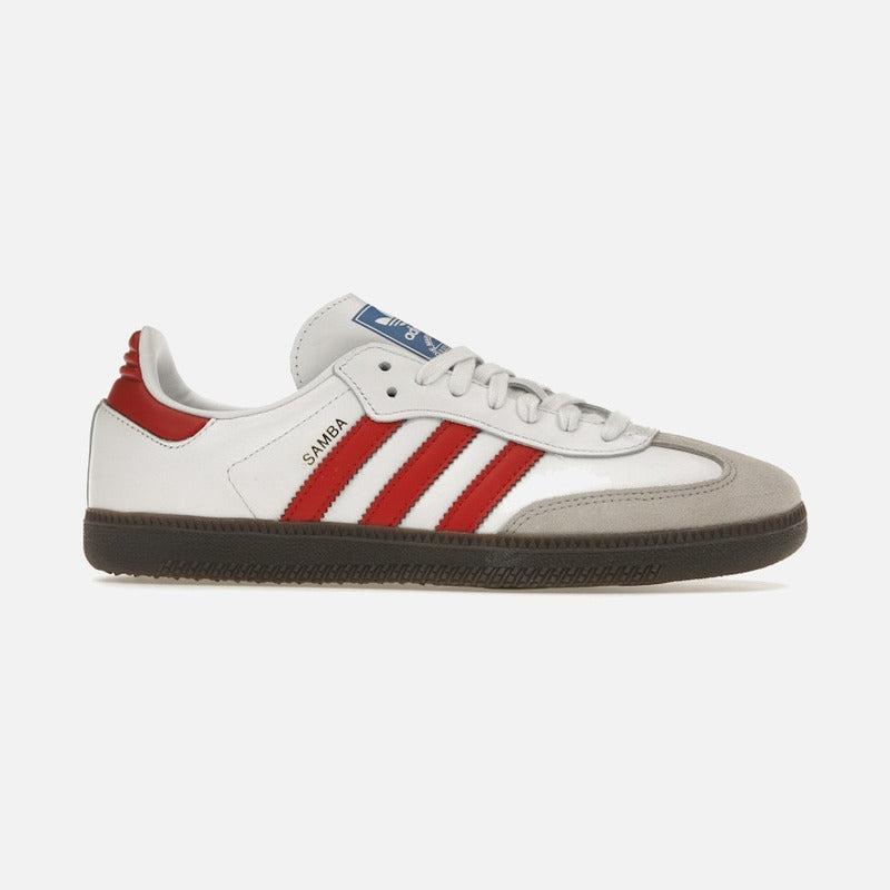 adidas samba og white better scarlet