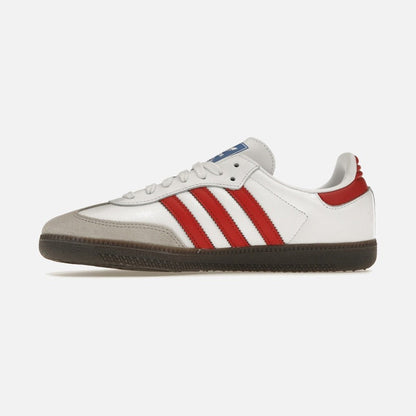 adidas samba og white better scarlet