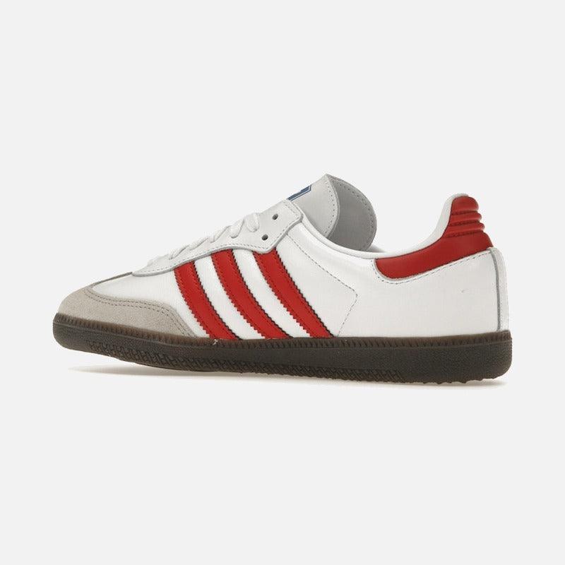adidas samba og white better scarlet