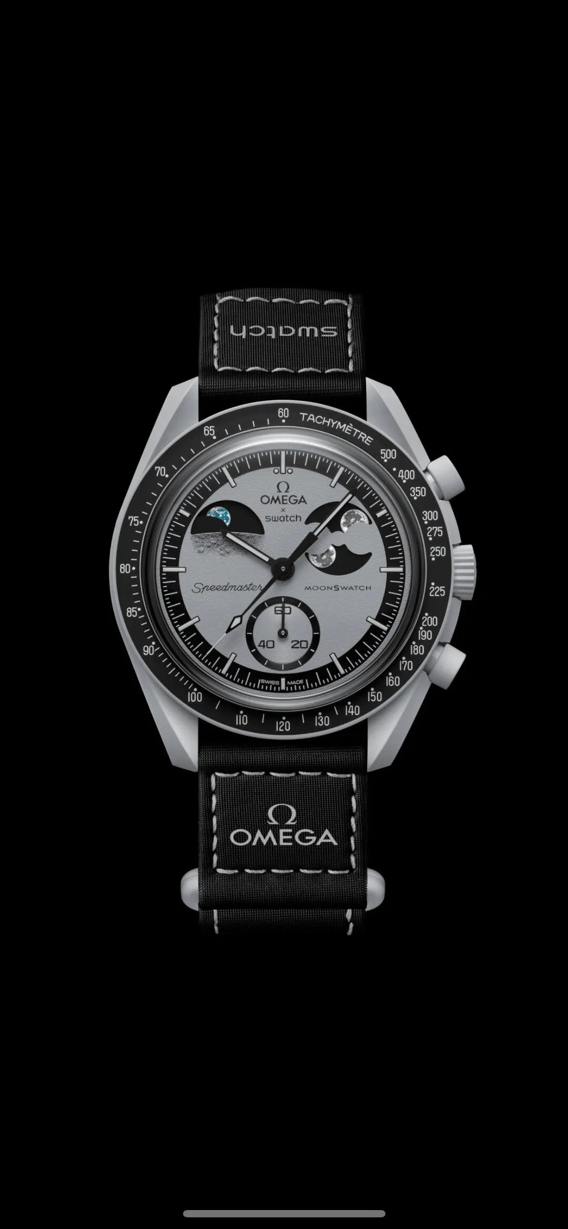 Swatch X Omega Bioceramic Moonswatch Mission To Earthphase