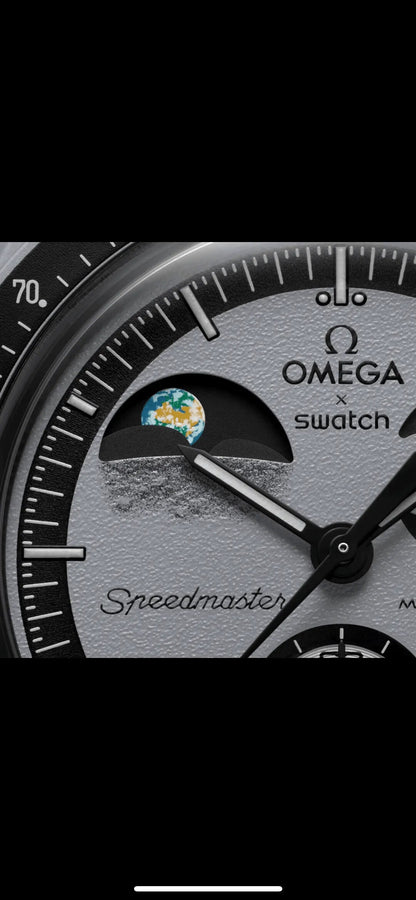 Swatch X Omega Bioceramic Moonswatch Mission To Earthphase
