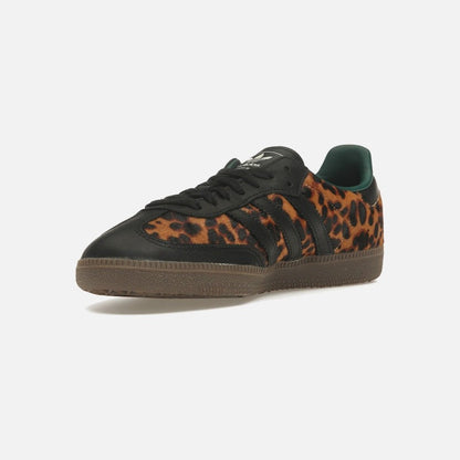 Adidas Samba Og Black Green Leopard (Women's)