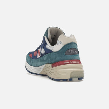new balance 992 blue teal rose