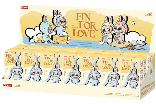 Labubu Pin for Love Series Plush Pendant (A-M) Sealed Case (14 Blind Box)