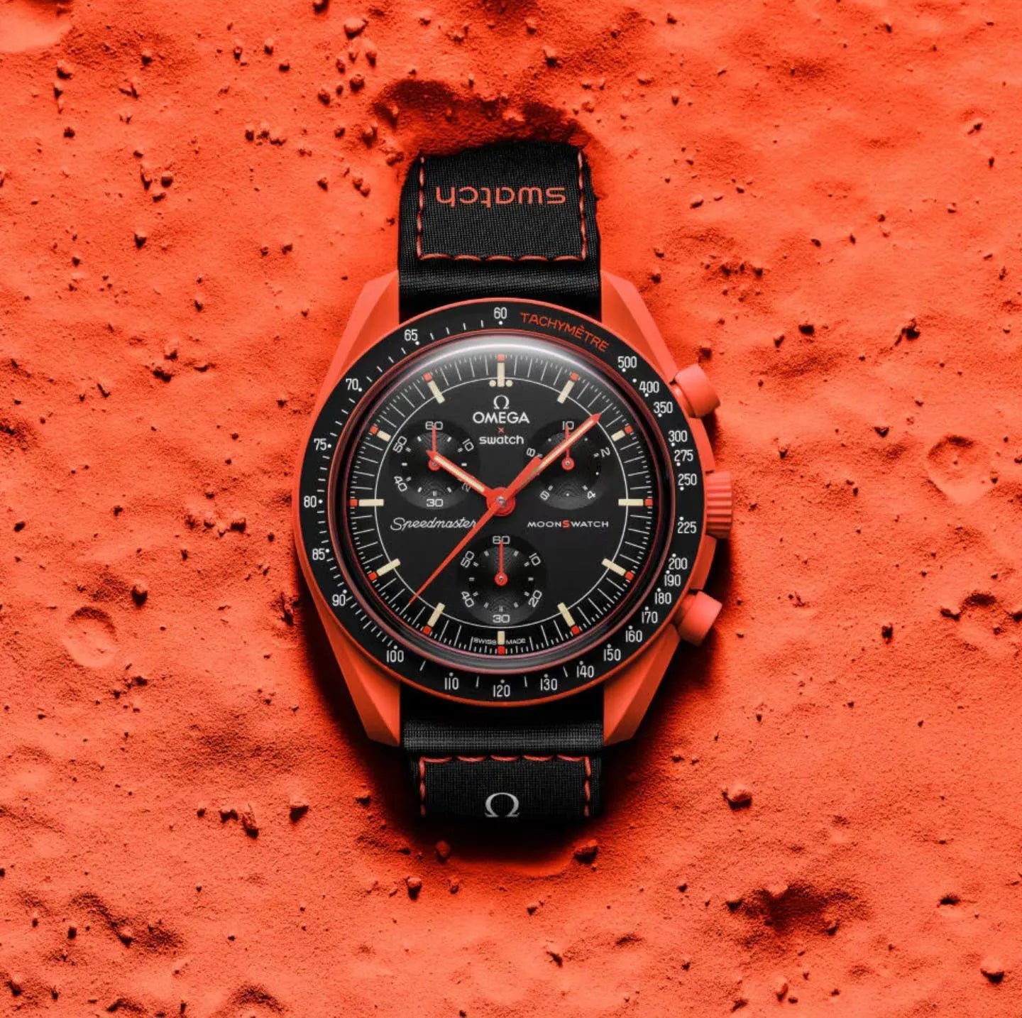 Swatch X Omega Bioceramic Moonswatch Mission On Earth - Lava