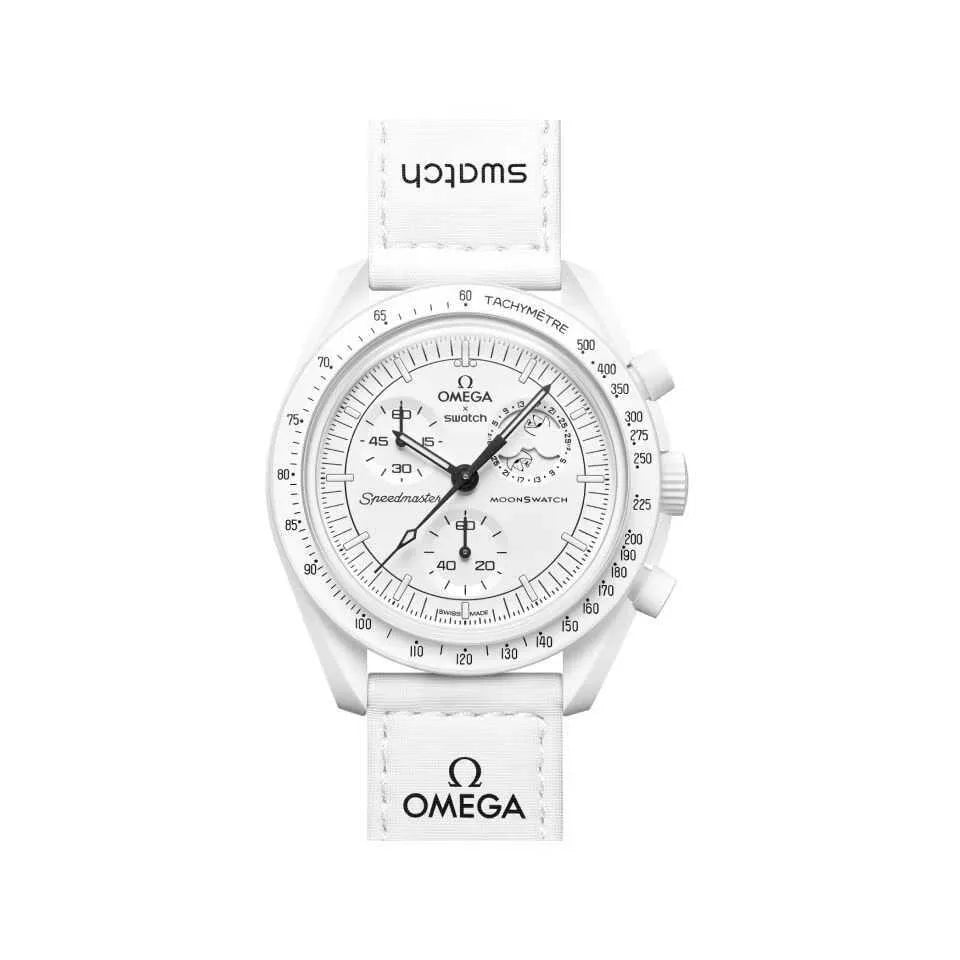 Swatch X Omega Bioceramic Moonswatch Mission To Moonphase Snoopy