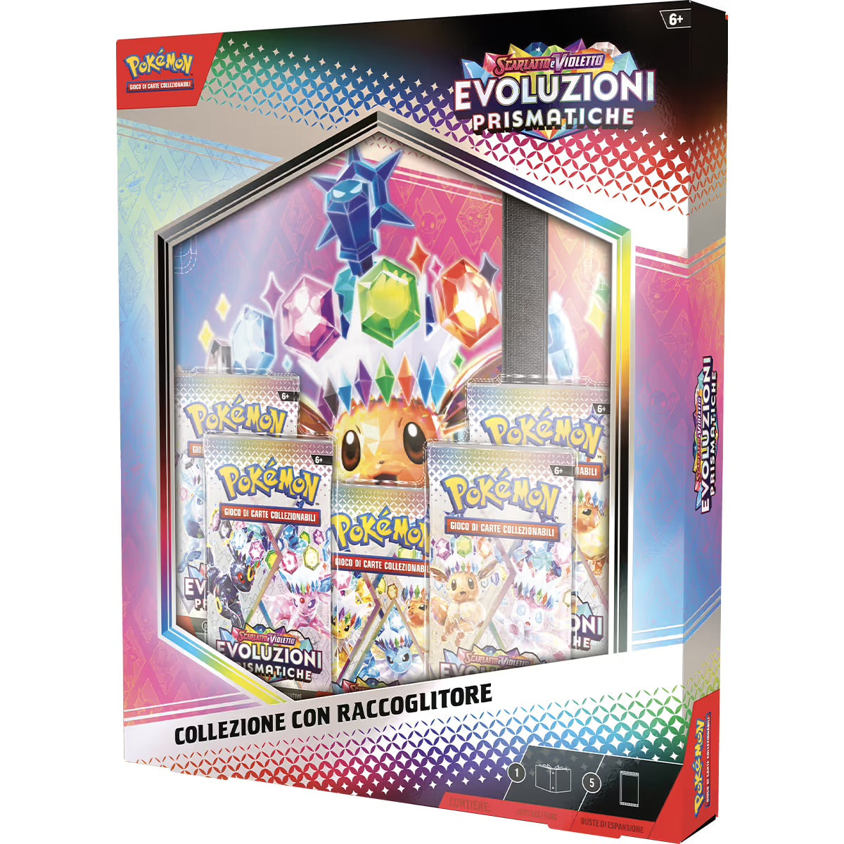 Pokémon Evoluzioni Prismatiche ITA/ENG Collezione con Album Raccoglitore