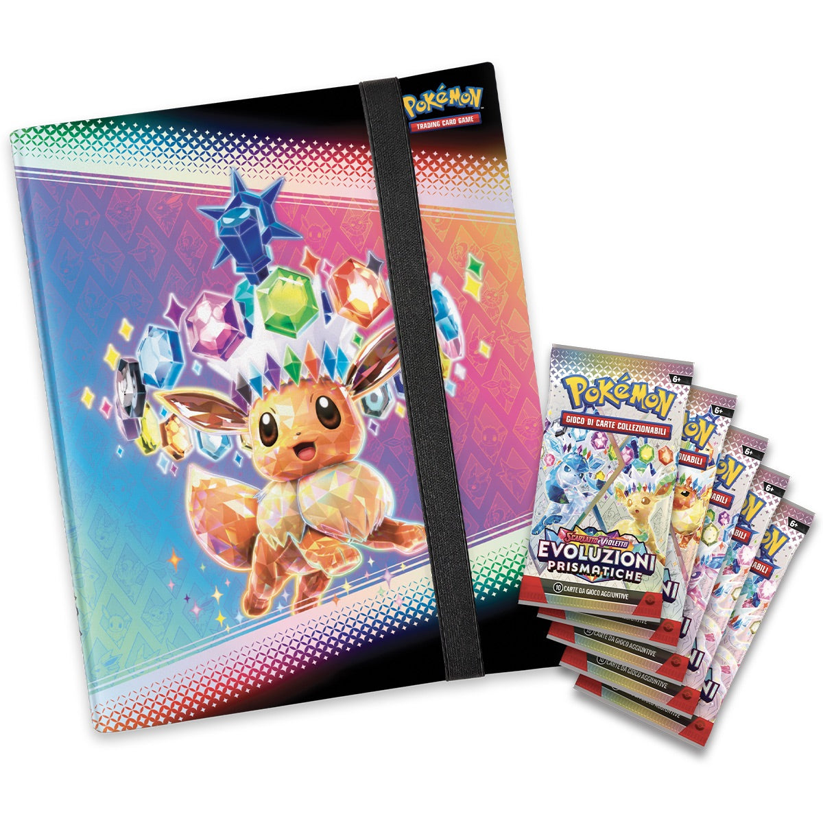 Pokémon Evoluzioni Prismatiche ITA/ENG Collezione con Album Raccoglitore